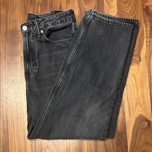 Vintage Sun Faded Black Baggy Jeans